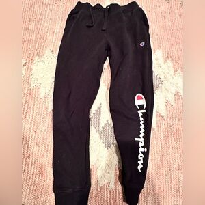 Champion black girls sweatpant